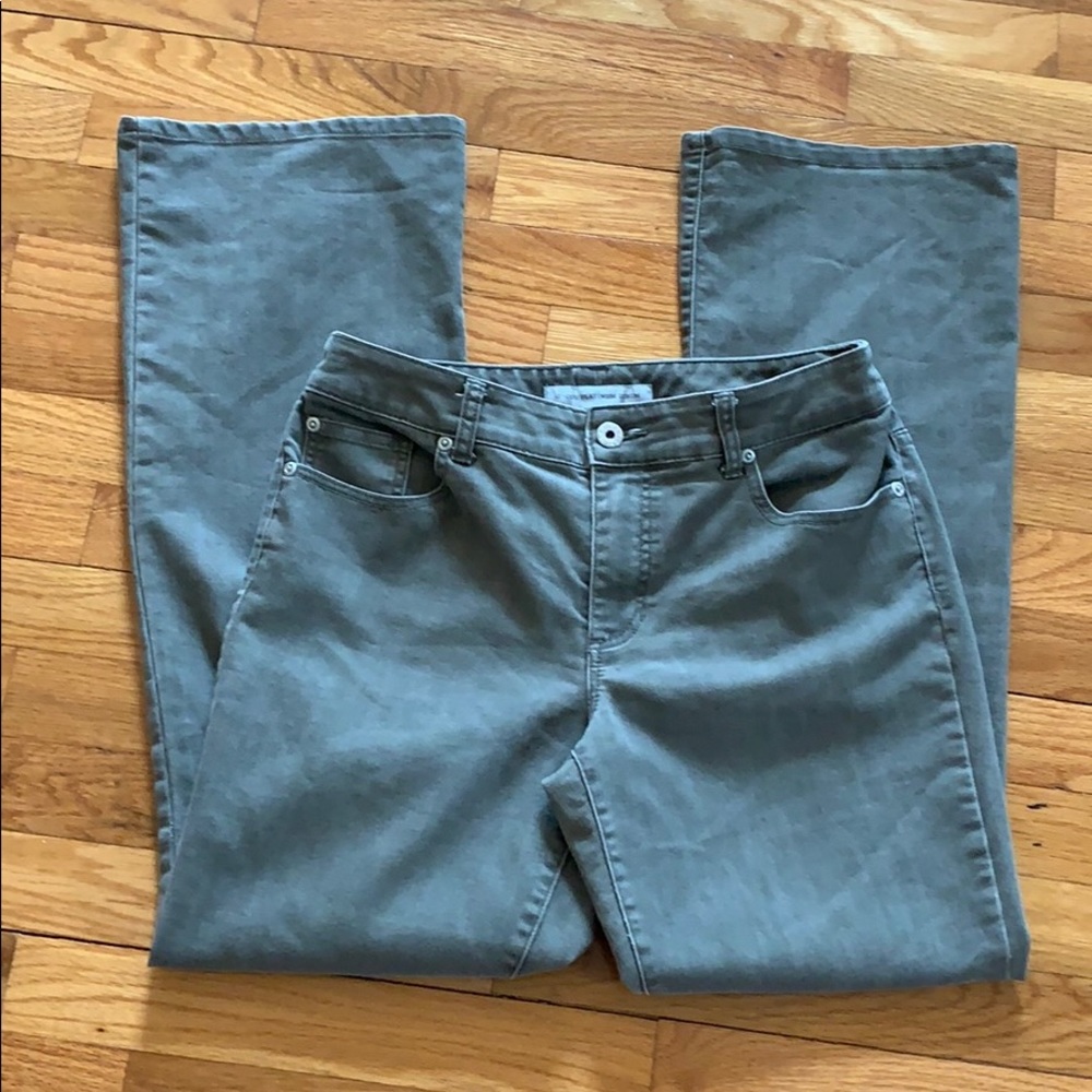 Chico’s platinum fatigue color denim